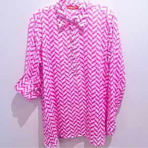 GUC Oliphant pink/white tunic size Large